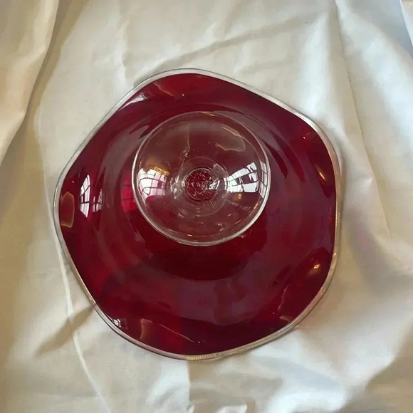 Vintage Red Murano Glass Dish - Picture 4 of 5
